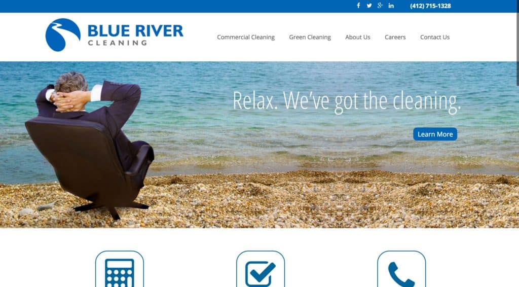 Commercial Cleaning Company Website Design