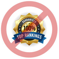 No top SEO rankings guaranteed