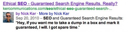 good meta description SERP