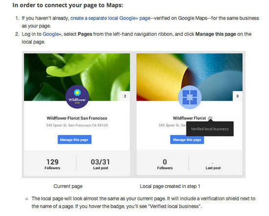 Connect Google+ and Maps Listings
