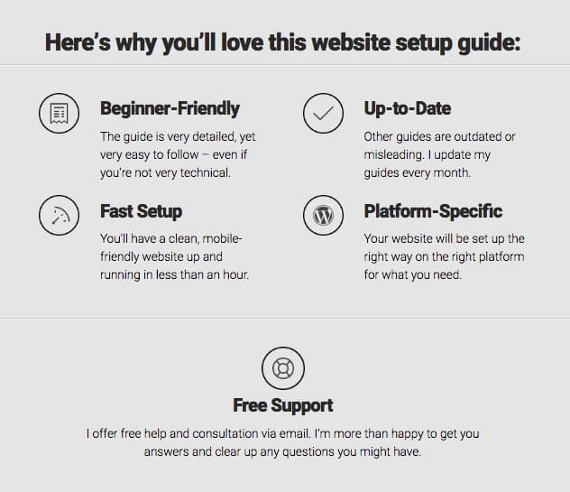 Why you will like it Free Guide to Building a Website
